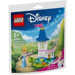 Lego disney - le chteau de cendrillon miniature avec un jardin (polybag) - 30695