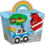 Lego duplo - l'hélicoptère des pompiers et la voiture de police - 10957 Lego duplo - l'hélicoptère des pompiers et la voiture de police - 10957