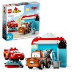 Lego duplo - la station de lavage avec flash mcqueen et martin - 10996