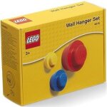 Lego - ensemble de cintres muraux jaune, bleu, rouge - 4016