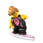Lego figurines  collectionner: surfeur fille mini - figurine (srie 4)