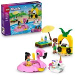 Lego friends - f�te dans la piscine avec les bou�es licorne et flamant rose - 42658