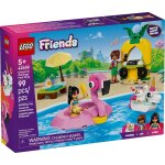 Lego friends - f�te dans la piscine avec les bou�es licorne et flamant rose - 42658