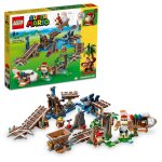 Lego super mario - ensemble d'extension course de chariot de mine de diddy kong - 71425