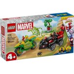 Lego marvel - course - poursuite entre spin et electro en dino - vhicules - 11198
