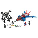 Lego marvel - le spider - jet contre le robot de venom - 76150