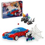 Lego marvel - la voiture de course de spider - man contre le bouffon vert venomis� - 76279