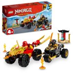 Lego ninjago - le combat en voiture et en moto de kai et ras - 71789
