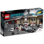 Lego speed champions - l'arr�t au stand mclaren mercedes - 75911