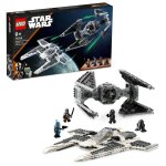 Lego star wars - le chasseur fang mandalorien contre le tie interceptor - 75348