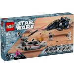 Lego star wars - le vaisseau de transport imprial contre le speeder des claireurs rebelles - 40755