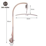 Let's make - hochet mobile cpull pour bb, cloche de lit, bote a musique, pendentif nuages, carrousel, ...