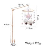 Let's make - hochet mobile cpull pour bb, cloche de lit, bote a musique, pendentif nuages, carrousel, ...