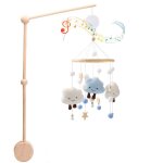 Let's make - hochet mobile cpull pour bb, cloche de lit, bote a musique, pendentif nuages, carrousel, ...