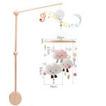 Let's make - hochet mobile cpull pour bb, cloche de lit, bote a musique, pendentif nuages, carrousel, ...
