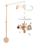Let's make - hochet mobile cpull pour bb, cloche de lit, bote a musique, pendentif nuages, carrousel, ...