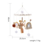 Let's make - hochet mobile cpull pour bb, cloche de lit, bote a musique, pendentif nuages, carrousel, ...