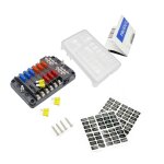 Letnerny - 12 voies boîte a fusibles avec indicateur lumineux a led, bloc - fusibles a lame 12v, porte ... Letnerny - 12 voies boîte a fusibles avec indicateur lumineux a led, bloc - fusibles a lame 12v, porte ...