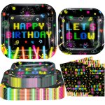 Letnerny - lot de 120 assiettes de fête phosphorescentes - assiettes d'anniversaire phosphorescentes ... Letnerny - lot de 120 assiettes de fête phosphorescentes - assiettes d'anniversaire phosphorescentes ...