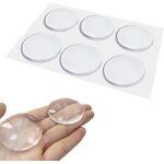 Letnerny - lot de 6 butoirs de porte en caoutchouc blanc - protection murale - en silicone - isolation ...