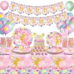 Letnerny - fournitures de f�te de f�es assiettes, verres, nappes, banni�res de joyeux anniversaire, ballons, ...