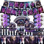 Letnerny - party d�corations enfant, 115 pcs d�corations d'anniversaire enfant, set vaisselle de f�te ...