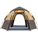 Letnerny - tente pop - up pour 3 a 4 personnes, ouverture automatique, double couche, grande tente dme ...