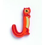 Lettre animaux en bois j - djeco