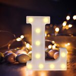 Lettres lumineuses alphabet led lettre eclairage lampe lumineux veilleuse d�coration pour anniversaire ...