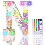 Lettres lumineuses led a paillettes avec 18 couleurs changeantes, veilleuse avec télécommande pour filles, ... Lettres lumineuses led a paillettes avec 18 couleurs changeantes, veilleuse avec télécommande pour filles, ...