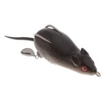 Leurre 3d souple avec double crochet, appt artificiel de surface, souris, grenouille, rat