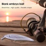 Leurre artificiel non peint de forme r�aliste, longue dur�e de vie, 15cm, 38g