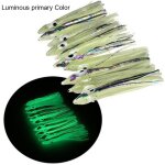 Leurre souple phosphorescent avec jupe de calmar, app�t artificiel en caoutchouc, pieuvre, wobbler, 6cm ...