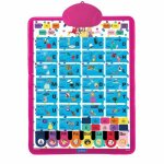 Lexibook mon poster abcdaire educatif parlant bilingue franais - anglais princesses disney - pour ...