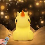 Licorne lampe veilleuse pour enfant veilleuse pour bb avec changement de couleur & dimmable portable ...