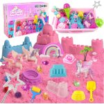 Licorne princesse thme sensory bin, kit de sable de jeu pour filles avec 1, 1 kg de sable a modeler ...