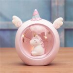 Licorne rose etoile lampe veilleuse fille coeur cr�atif cadeau ornements etudiant filles enfants no�l ...