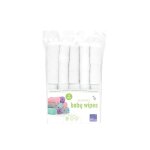 Lingettes pour b�b� lavables en coton x10 - blanc