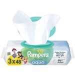 Lingettes bebe pampers lingettes humides harmonie aqua pat'patrouille 3x48 pices.