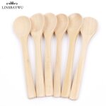 Linsbaywu cuill�re en bois cuisine cuill�re a th� condiments ustensiles caf� enfant cr�me glac�e outil ...