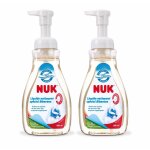 Liquide nettoyant biberons x2 avec flacon mousseur 380 ml de nuk Liquide nettoyant biberons x2 avec flacon mousseur 380 ml de nuk