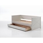 Lit banquette + gigogne blanc