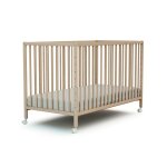 Lit bb cododo en bois htre brut 60 x 120 cm