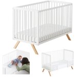 Lit bb evolutif nuru. inclus : kit de cododo pour fixer le lit en toute scurit au lit des parents ...