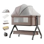 Lit bb magic zc lit bebe lit cododo evolutive 0 - 2ans hauteur rglable table a langer panier de rangement ...