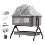 Lit bebe magic zc lit bebe cododo evolutive panier de rangement table a langer hauteur rglable avec ...