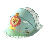 Lit de bb pliable portable, 4 supports, moustiquaire, lit de couchage pour nouveau n, lit de voyage, ...