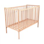 Lit en bois 70x140 cm rémi brut - combelle Lit en bois 70x140 cm rémi brut - combelle