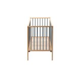 Lit en bois 70x140 cm rémi hybride bleu gris - combelle Lit en bois 70x140 cm rémi hybride bleu gris - combelle