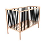 Lit en bois 70x140 cm rémi hybride noir - combelle Lit en bois 70x140 cm rémi hybride noir - combelle